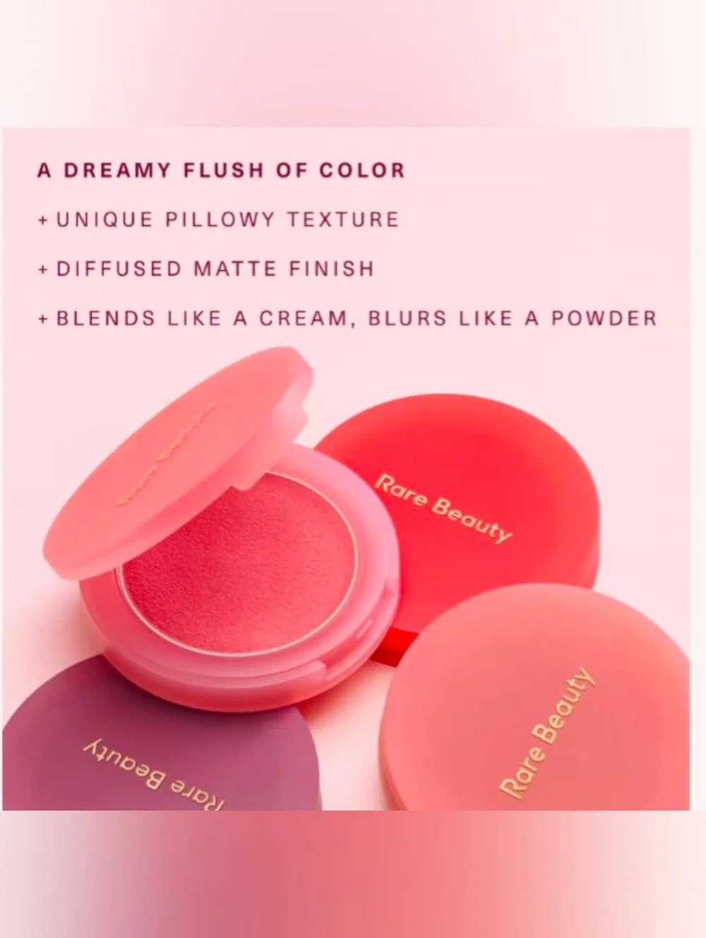 Rare Beauty Soft Pinch Matte Bouncy Blush-Color:Divine -New In Box